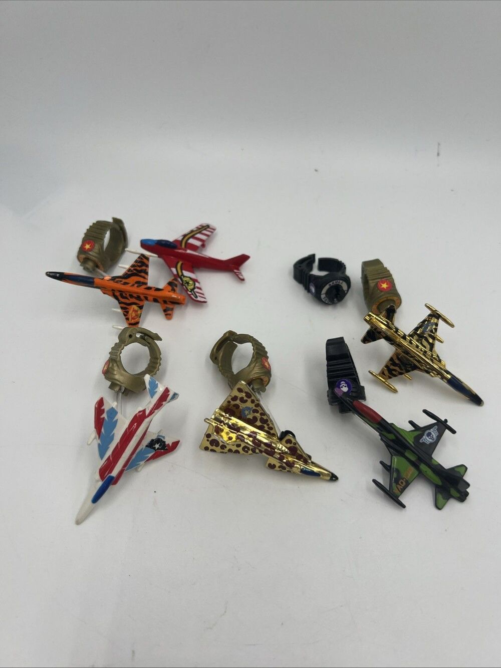 Matchbox Ring Raiders Lot Planes Vintage 1980's Camouflage And Fighter Jets